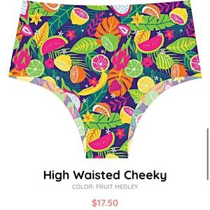 Cheekboss Fruit Medley High waisted Cheeky Panties